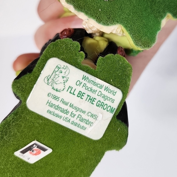 Vintage Whimsical World of Pocket Dragons Bride & Groom Set 1995 - Picture 7 of 8